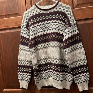 grandpa sweater vintage size large